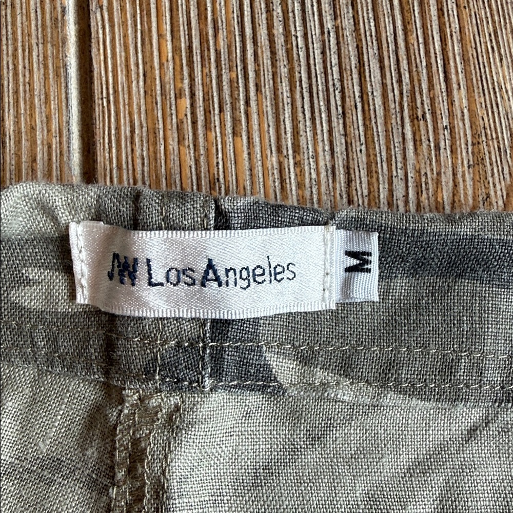 Medium Johnny Was Los Angeles Embroidered Camo Drawstring Shorts - Picture 3 of 8